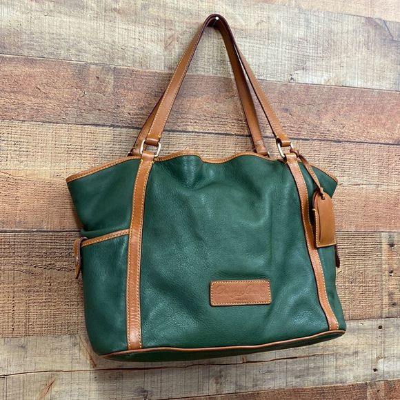 Dooney & Bourke Large Leather Tote Shoulder Bag - Picture 3 of 13